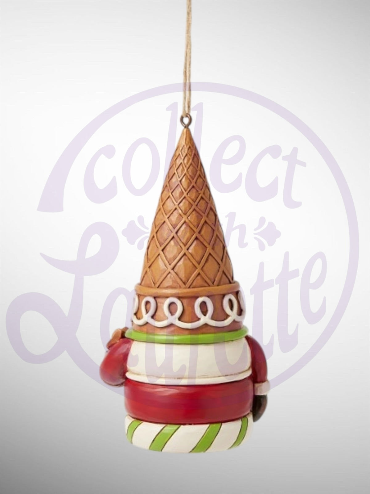 Jim Shore Gingerbread Christmas - Gnome with Cookie Bowl Ornament